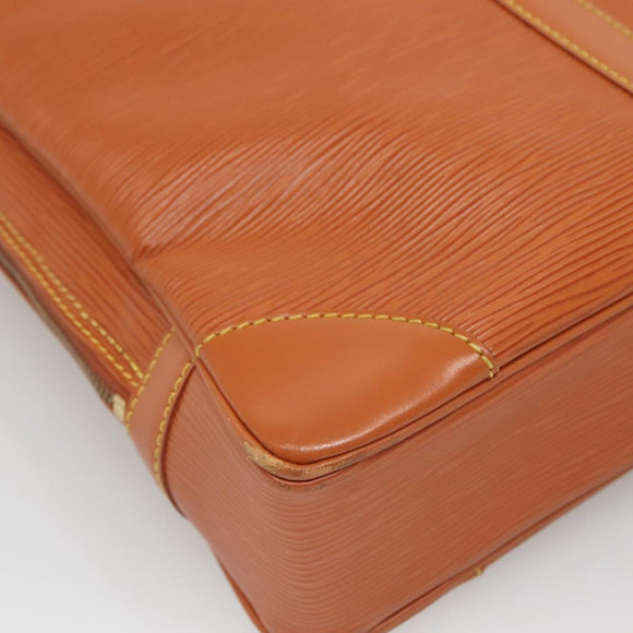 LOUIS VUITTON Epi Porte Documents Voyage Bag Zipangu Gold M54478 LV Auth ep9926