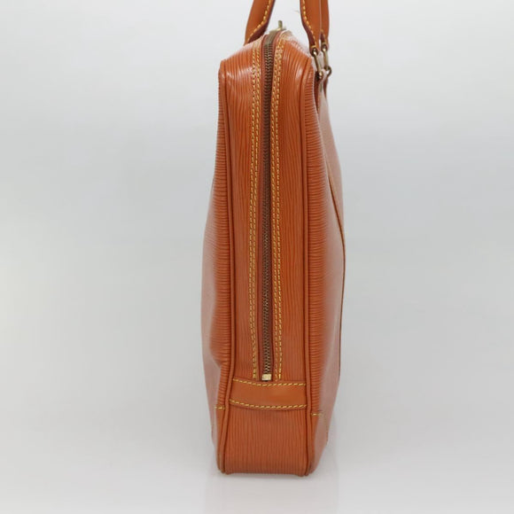 LOUIS VUITTON Epi Porte Documents Voyage Bag Zipangu Gold M54478 LV Auth ep9926