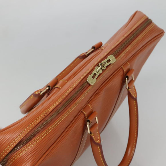 LOUIS VUITTON Epi Porte Documents Voyage Bag Zipangu Gold M54478 LV Auth ep9926