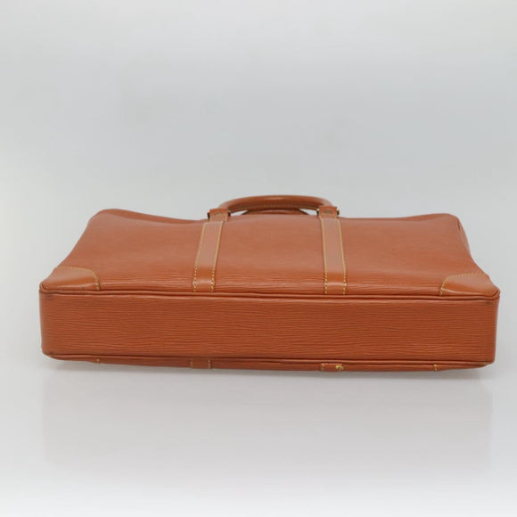 LOUIS VUITTON Epi Porte Documents Voyage Bag Zipangu Gold M54478 LV Auth ep9926