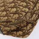 Christian Dior Trotter Canvas Shoulder Bag Brown Gold Auth ep9928-14