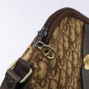 Christian Dior Trotter Canvas Shoulder Bag Brown Gold Auth ep9928-10