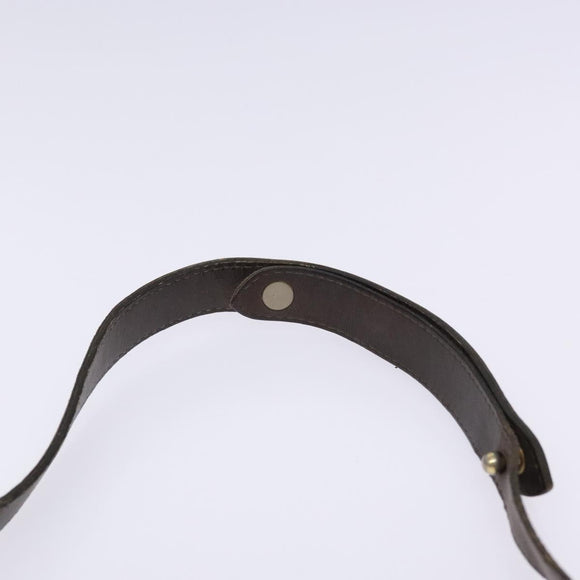 Christian Dior Trotter Canvas Shoulder Bag Brown Gold Auth ep9928