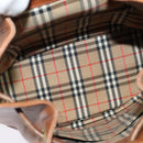 Burberrys Shoulder Bag Leather Brown Gold Auth ep9929-11