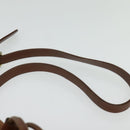 Burberrys Shoulder Bag Leather Brown Gold Auth ep9929-8