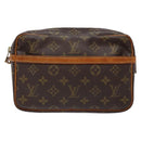 LOUIS VUITTON Monogram Compiegne 23 Clutch Bag M51847 LV Auth ep9937-13