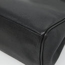 BURBERRY Hand Bag Leather Black Gold Auth ep9938-15