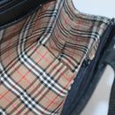 BURBERRY Hand Bag Leather Black Gold Auth ep9938-17