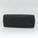 BURBERRY Hand Bag Leather Black Gold Auth ep9938-5