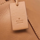 GUCCI Hand Bag Leather Beige Gold 94888 Auth ep9939-10