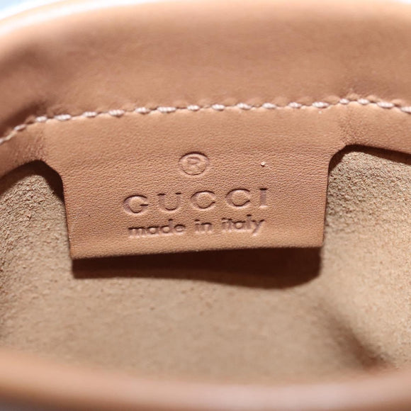 GUCCI Hand Bag Leather Beige Gold 94888 Auth ep9939