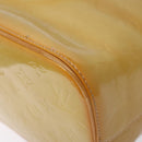 LOUIS VUITTON Monogram Vernis Houston Hand Bag Beige M91004 LV Auth ep9941-8