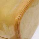LOUIS VUITTON Monogram Vernis Houston Hand Bag Beige M91004 LV Auth ep9941-17