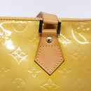 LOUIS VUITTON Monogram Vernis Houston Hand Bag Beige M91004 LV Auth ep9941-18
