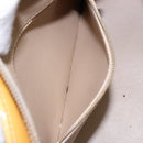 LOUIS VUITTON Monogram Vernis Houston Hand Bag Beige M91004 LV Auth ep9941-23