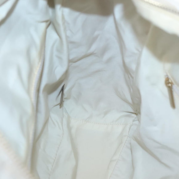 CHANEL New Travel Line Tote Bag Nylon Beige Gold CC Auth ep9942