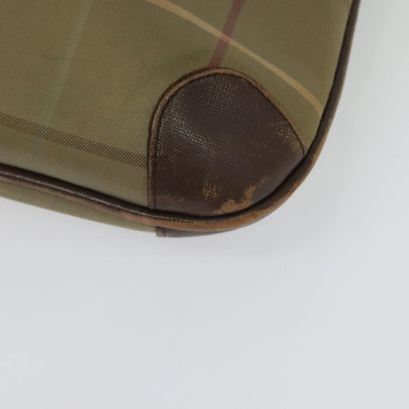 Burberrys Nova Check Tote Bag Canvas Beige Gold Auth ep9944