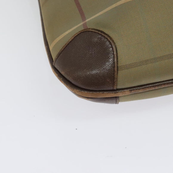 Burberrys Nova Check Tote Bag Canvas Beige Gold Auth ep9944