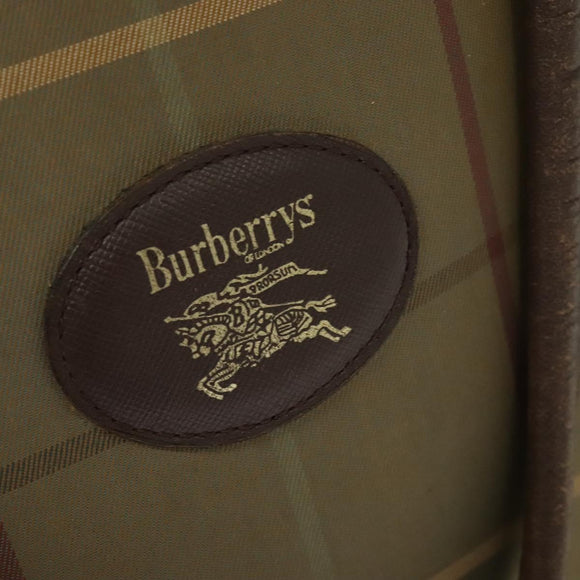 Burberrys Nova Check Tote Bag Canvas Beige Gold Auth ep9944