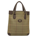 Burberrys Nova Check Tote Bag Canvas Beige Gold Auth ep9944-2