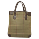 Burberrys Nova Check Tote Bag Canvas Beige Gold Auth ep9944-3