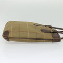 Burberrys Nova Check Tote Bag Canvas Beige Gold Auth ep9944-5