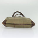 Burberrys Nova Check Tote Bag Canvas Beige Gold Auth ep9944-9