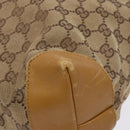 GUCCI GG Canvas Tote Bag Beige Silver 019 0401 Auth ep9945-8
