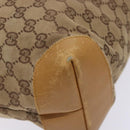 GUCCI GG Canvas Tote Bag Beige Silver 019 0401 Auth ep9945-15