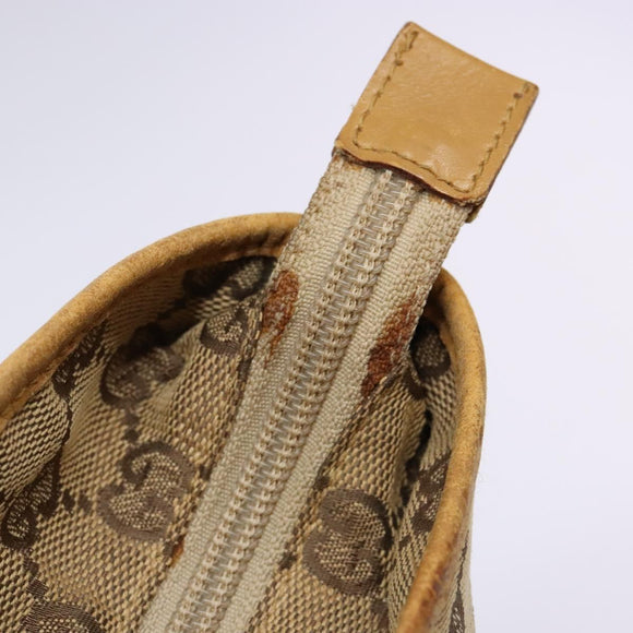 GUCCI GG Canvas Tote Bag Beige Silver 019 0401 Auth ep9945