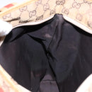 GUCCI GG Canvas Tote Bag Beige Silver 019 0401 Auth ep9945-23