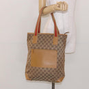 GUCCI GG Canvas Tote Bag Beige Silver 019 0401 Auth ep9945-26