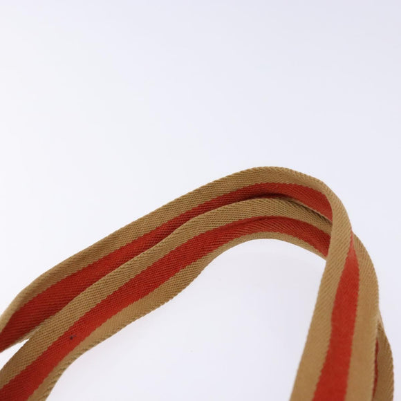 GUCCI GG Canvas Tote Bag Beige Silver 019 0401 Auth ep9945