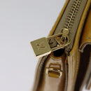 LOUIS VUITTON Monogram Vernis Motto Accessory Pouch Beige M91136 LV Auth ep9947-12