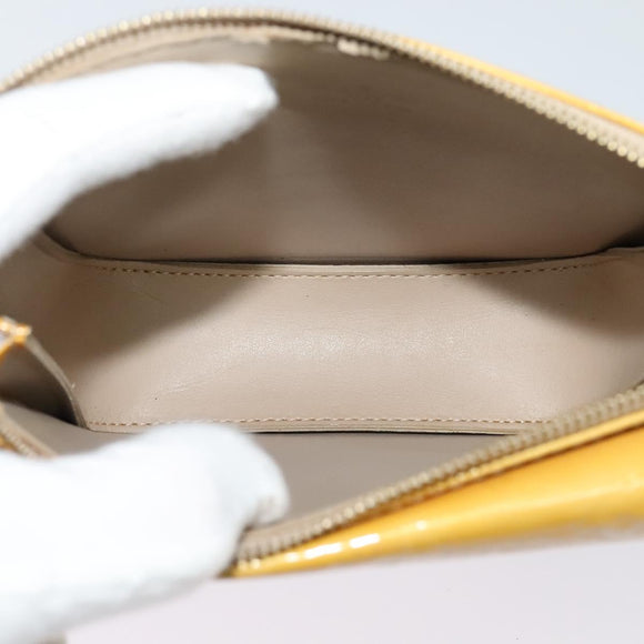 LOUIS VUITTON Monogram Vernis Motto Accessory Pouch Beige M91136 LV Auth ep9947