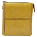 LOUIS VUITTON Monogram Vernis Motto Accessory Pouch Beige M91136 LV Auth ep9947-2