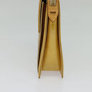 LOUIS VUITTON Monogram Vernis Motto Accessory Pouch Beige M91136 LV Auth ep9947-5