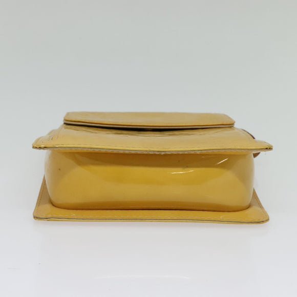 LOUIS VUITTON Monogram Vernis Motto Accessory Pouch Beige M91136 LV Auth ep9947