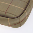 Burberrys Nova Check Shoulder Bag Canvas Beige Gold Auth ep9949-15