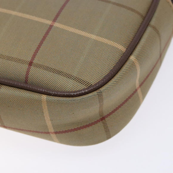 Burberrys Nova Check Shoulder Bag Canvas Beige Gold Auth ep9949