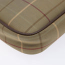 Burberrys Nova Check Shoulder Bag Canvas Beige Gold Auth ep9949-16