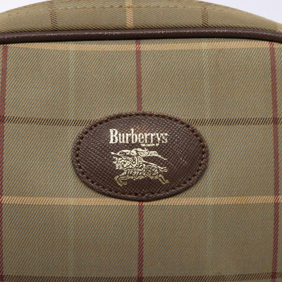 Burberrys Nova Check Shoulder Bag Canvas Beige Gold Auth ep9949