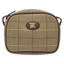 Burberrys Nova Check Shoulder Bag Canvas Beige Gold Auth ep9949-13