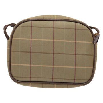 Burberrys Nova Check Shoulder Bag Canvas Beige Gold Auth ep9949 - 0