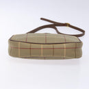 Burberrys Nova Check Shoulder Bag Canvas Beige Gold Auth ep9949-5