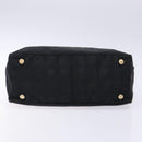 CHANEL New Travel Line Hand Bag Nylon Black CC Auth ep9954-10