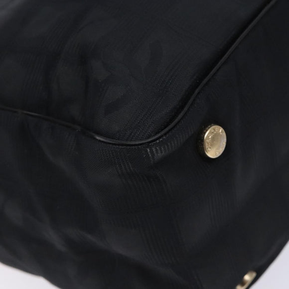 CHANEL New Travel Line Hand Bag Nylon Black CC Auth ep9954