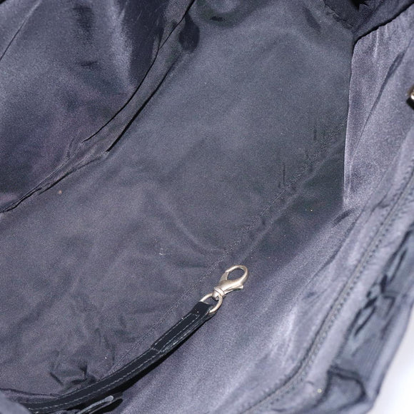 CHANEL New Travel Line Hand Bag Nylon Black CC Auth ep9954