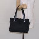 CHANEL New Travel Line Hand Bag Nylon Black CC Auth ep9954-23