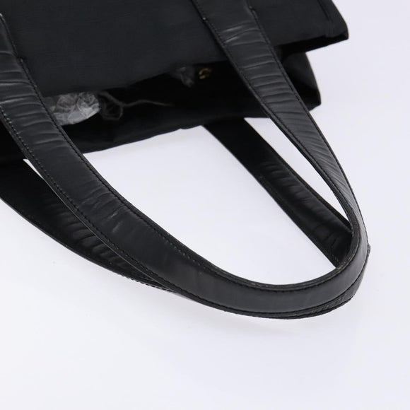 CHANEL New Travel Line Hand Bag Nylon Black CC Auth ep9954